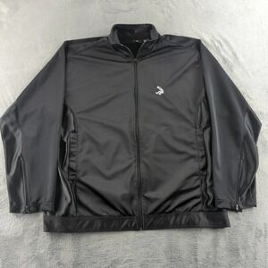 And1 Jacket Mens Large Black Full Zip Polyester Basketball Warm Up Track Top